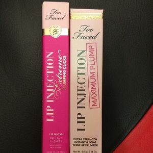 Too Faced Lip Injection Maximum Plump Gloss - Pink and Cream